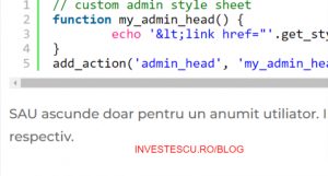 Ascunde notificare activare modul in admin WordPress _ INVESTESCU