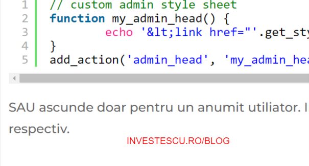 Ascunde notificare activare modul in admin WordPress _ INVESTESCU